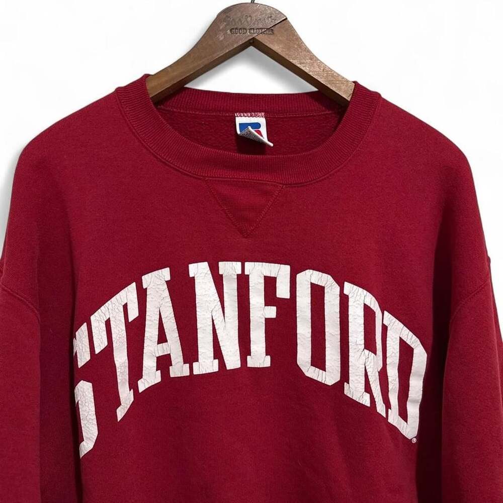Vintage Russell Athletic Stanford Cardinal Arch Logo Crewneck Sweatshirt